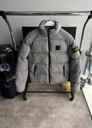 Куртка пуховик в стилі stone island3 фото