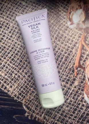 Многофункциональное средство для укладки волос vegan silk air dry cream от pacifica beauty1 фото