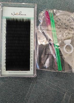 Накладные ресницы 0.15 b 15мм