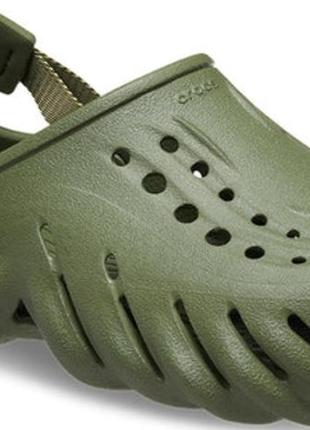 Мужские кроксы сабо crocs echo clog storm army топ продаж