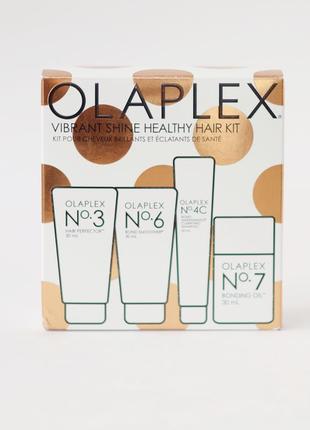 Набор для здоровых и сияющих волос - olaplex vibrant shine healthy hair kit