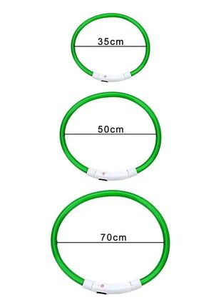 Нашийник що світиться для собак і котів7 фото