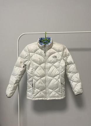 Женская куртка пуховик the north face 550 белый