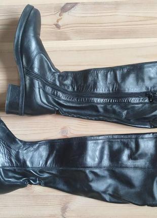 Супер стильные кожаные итальянские сапоги