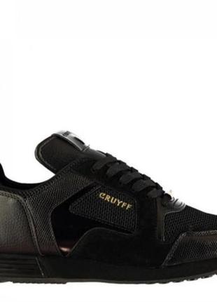 Дорогі брендові чоловічі кросівки cruyff lusso trainers black suede розмір 40