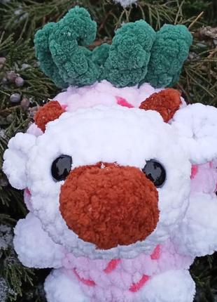 🍓плюшевая игрушка коровка в клубнике🐮