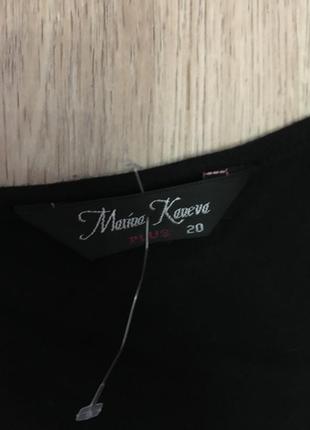 Ошатна чорна блуза великого розміру2 фото