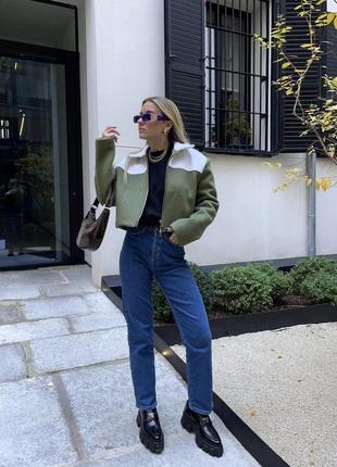 Zara mom джинси висока посадка прямі мом