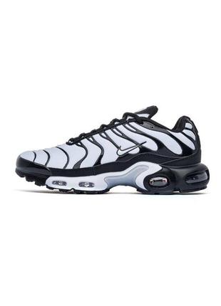 Мужские кроссовки найк аир макс nike air max plus tn white black