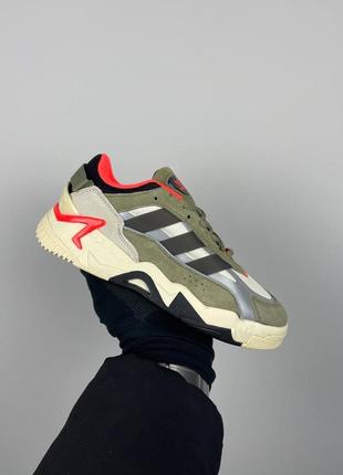 Женские кожаные кроссовки adidas niteball 2 'orbit green orange' gx70891 фото