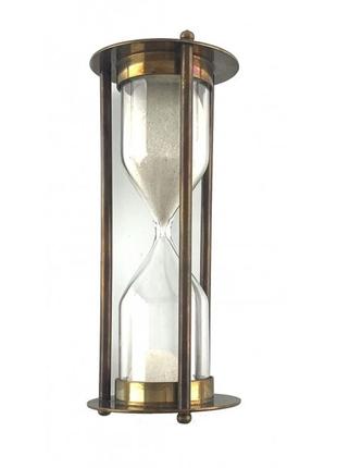 Песочные часы из бронзы на ~6 минут.( d-6 см h-14,5 см)2 фото