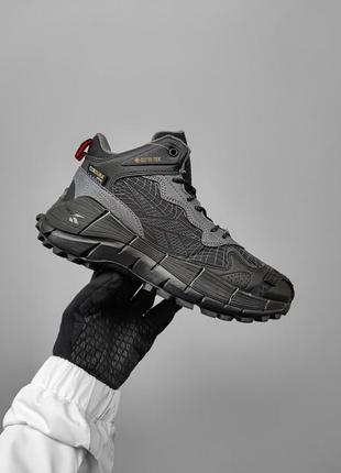 Зимові термо чоловічок кросівки reebok zig kinetica 2,5 edge all black мех