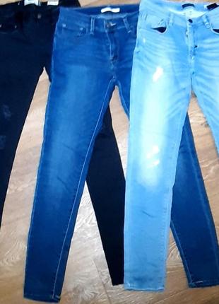 Три пары фирменых женских джинс одним лотом1 фото