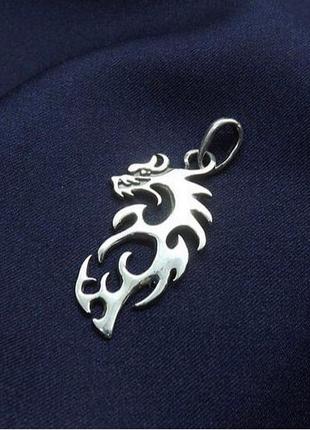 Подвес серебро 925 кулон серебряный дракон 🐉2 фото