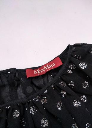 Блуза свободного кроя с блестками max mara2 фото