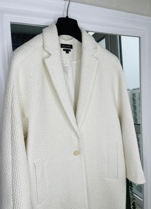 Massimo dutti белое пиджак пальто2 фото