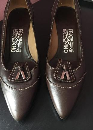 Кожаные туфли salvatore ferragamo