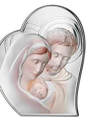 Серебряная икона святое семейство (9 x 11 см) valentі 81050 1l col
