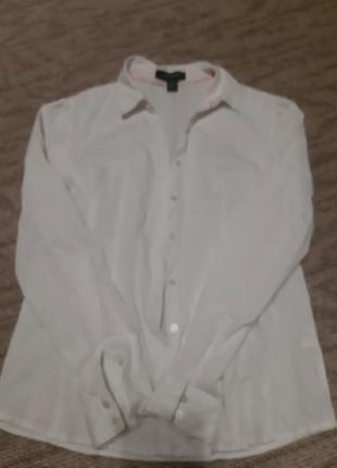 Белая рубашка женская1 фото