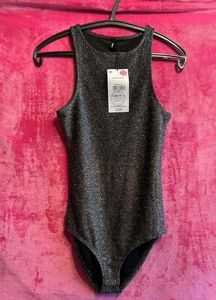 Серебряный боди