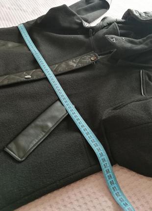 Куртка из пальтовой ткани комбинированная7 фото