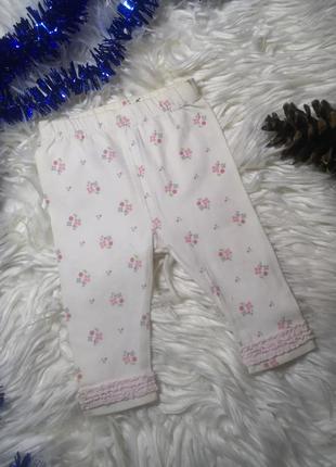 Трикотажні штани лосини на 0-3 місяці 56-62 см mothercare лосіни штанішки штанці на новонароджену