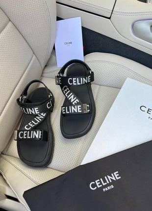 Босоножки celine бренд черные