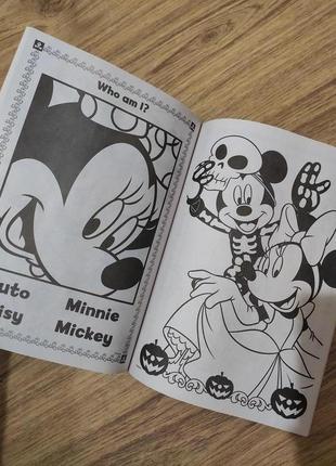 Дитяча розмальовка activity book usa minne mouse mikey mouse disney usa на англійській мові