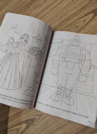 Дитяча розмальовка activity book usa frozen elsa  крижане серце ельза ганна disney usa на англійські