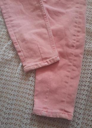 Стильные скульптурные джинсы скинни розового цвета river island4 фото