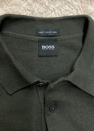 Джемпер поло з італійської вовни hugo boss3 фото