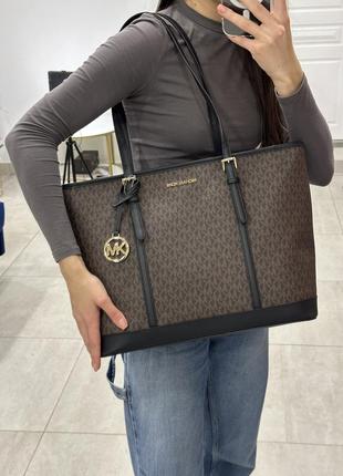 Сумка брендова Michael kors сумка jet set travel large tote bag оригінал на подарунок