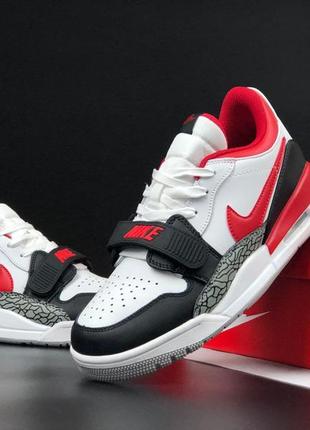 Чоловічі шкіряні кросівки на венсу в стилі nike air jordan legacy 312 🆕 найк джордан