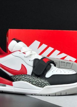 Чоловічі шкіряні кросівки на венсу в стилі nike air jordan legacy 312 🆕 найк джордан2 фото