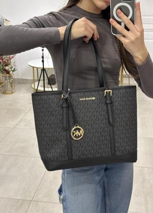 Сумка Michael kors сумка jet set travel small logo top-zip tote bag оригінал на подарунок