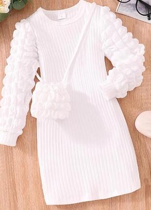 Дитяча стильна сукня з сумочкою