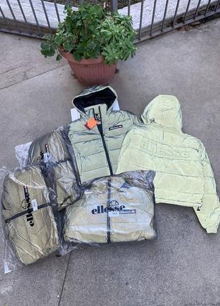 Новий оригінальний рефлективний пуховик ellesse logo back padded jacket