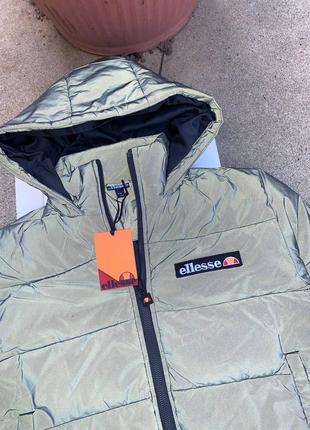 Новий оригінальний рефлективний пуховик ellesse logo back padded jacket8 фото