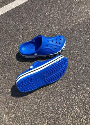 Женские  сандали  crocs blue logo6 фото