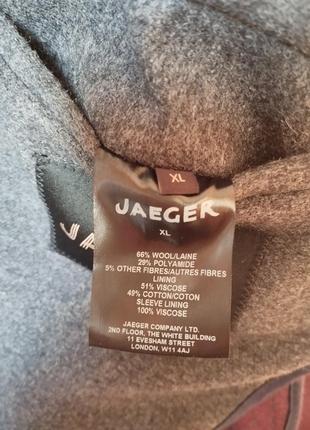 Шерстяное двубортное пальто оверсайз jaeger10 фото