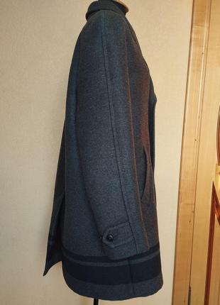 Шерстяное двубортное пальто оверсайз jaeger3 фото