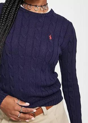 Джемпер свитер polo ralph lauren s 💯 шёлк 💙🩶1 фото