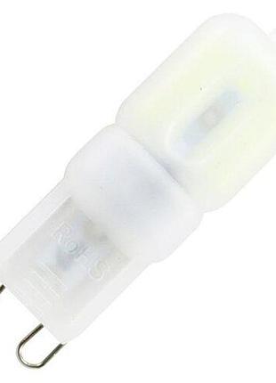 Свiтлодiодна лампа biom g9 3w 2835 pc 3000k ac220