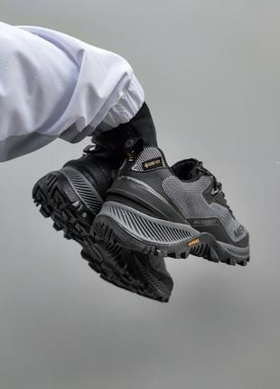 Зимние термо мужские кроссовки merrell waterproof gore-tex gray3 фото