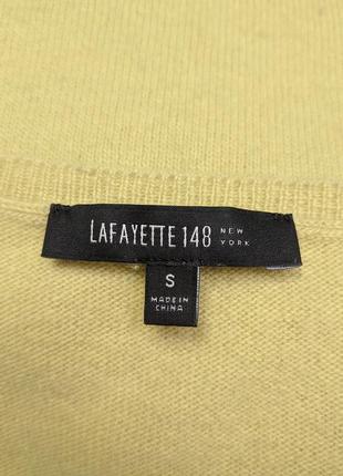 Lafayette 148 new york элегантный яркий топ из кашемира и мягкой шерсти4 фото