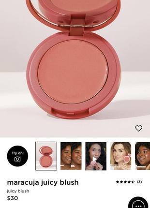 Сочные натуральные кремовые румяна tarte maracuja juicy blush. оттенок orchid2 фото