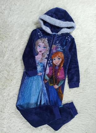 Тёплая пижама человечек анна и эльза.