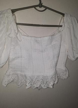 Блузка белая новый размер м4 фото