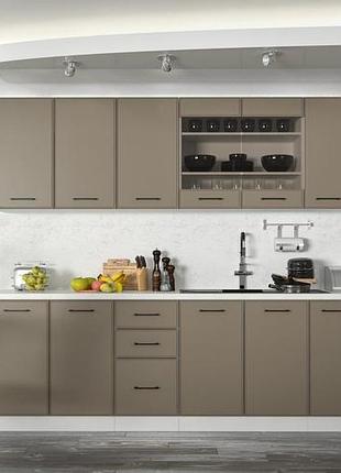 Модуль верхний окап 80 см (под вытяжку), высотой 36 см, для кухни мэдисон (крашеная мдф)