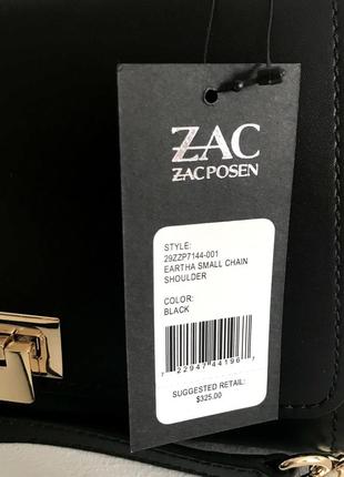 Сумка шкіряна zac posen eartha mini chain shoulder leather bag оригінал10 фото